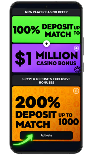 Deposit and activate your bonus
